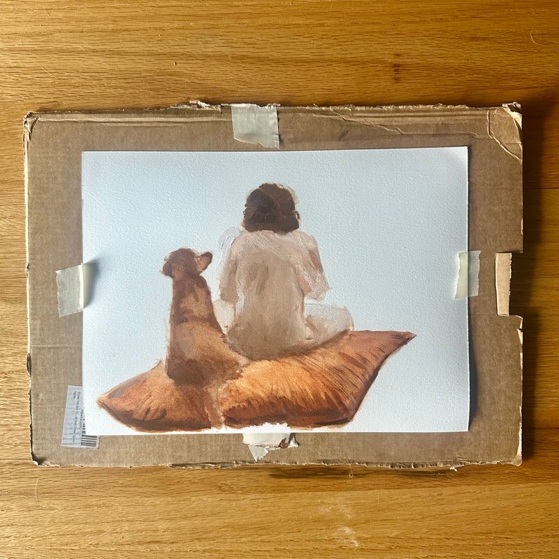 Painting of My Wife and Dog