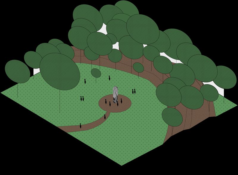 Twisted Ribbon Sculpture — Site Plan 1