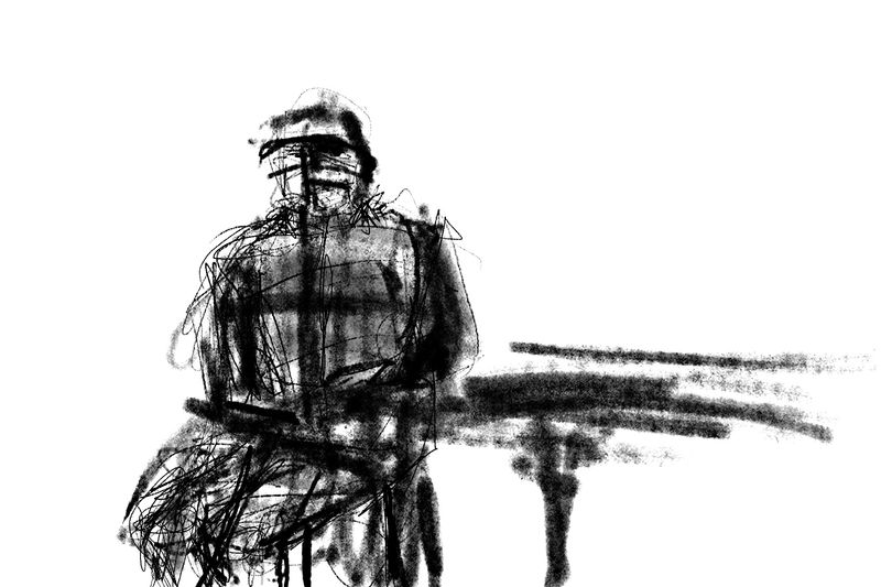 Seated Figure at Table