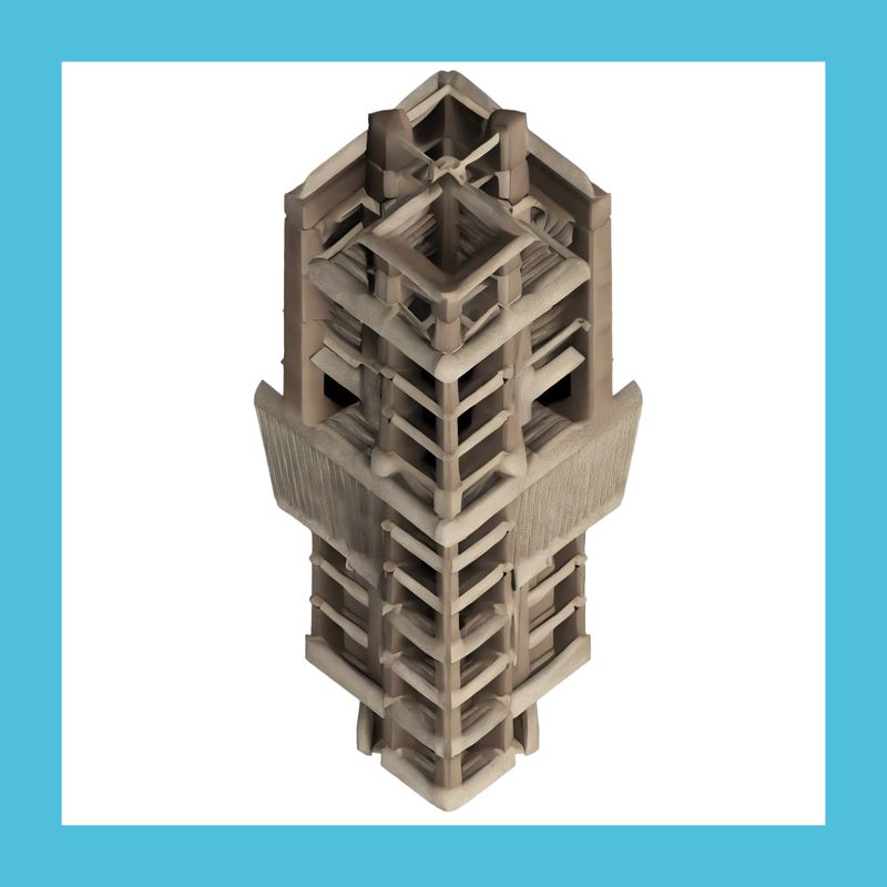 Architecture Model + AI Mashup