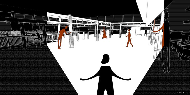 First Floor Entrance — Perspective