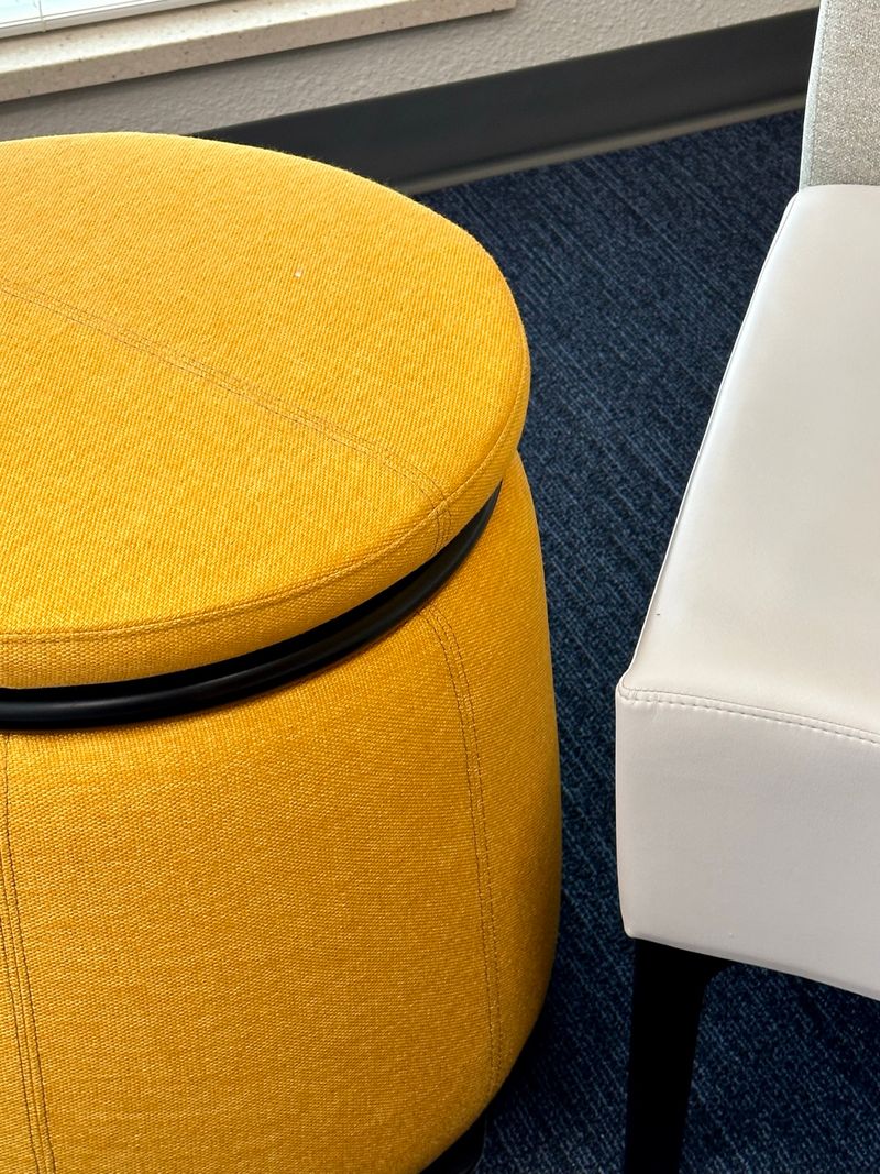 Yellow Ottoman Detail