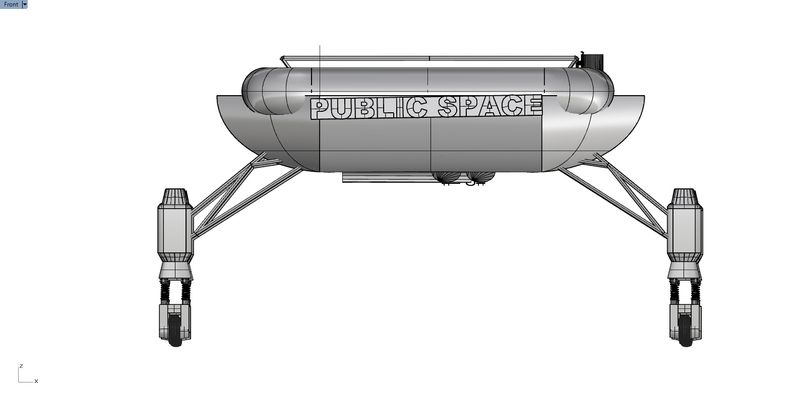 Public Space Pod — Front View