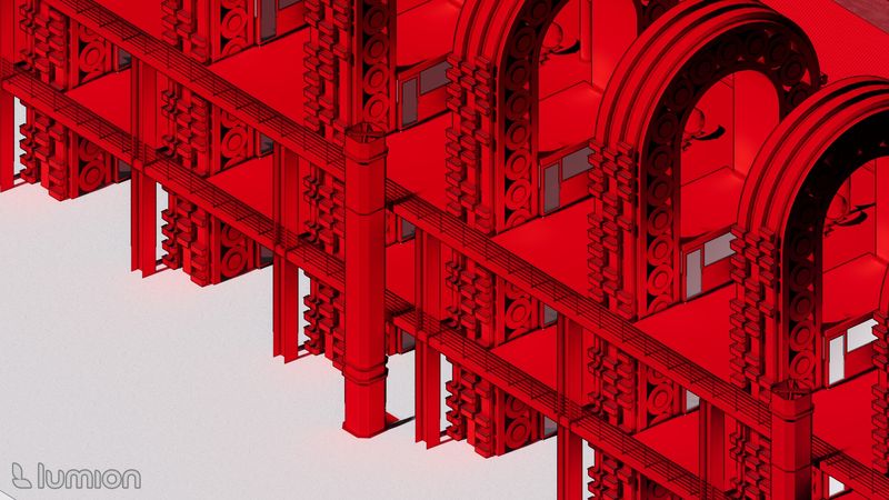 Arched Corridor — Isometric 3