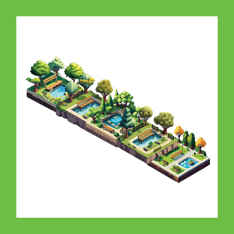 Isometric Park Diagram