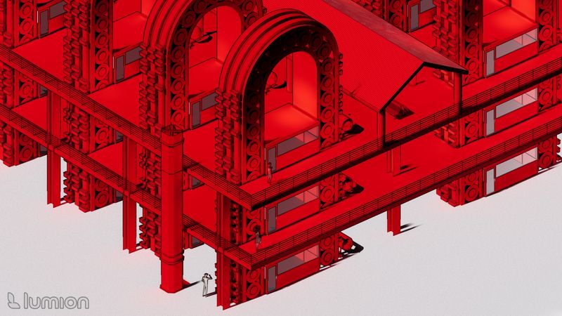 Arched Corridor — Isometric 2