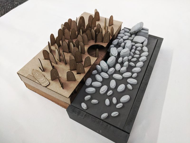 Tree Ring Forest — Painted Model 3