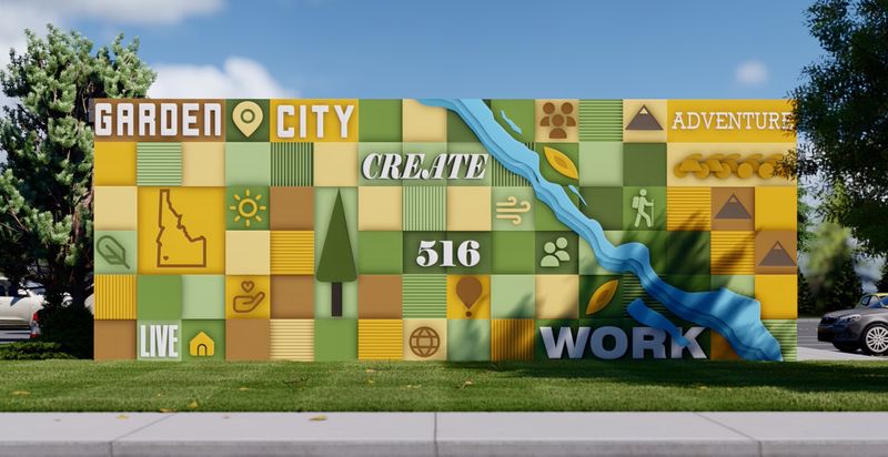 Garden City Mural Sign