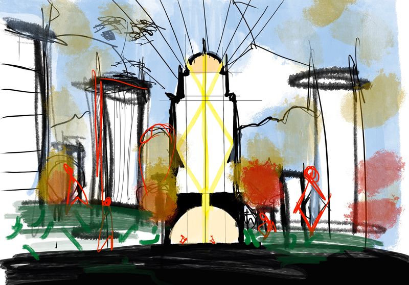 Glowing Gateway Sketch
