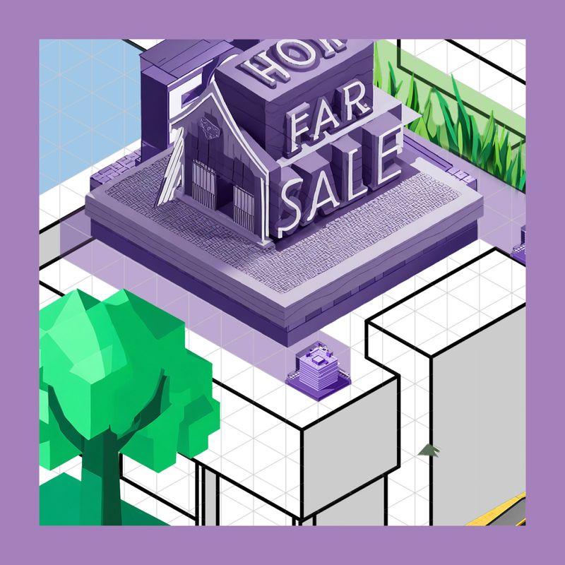 Isometric For Sale Sign