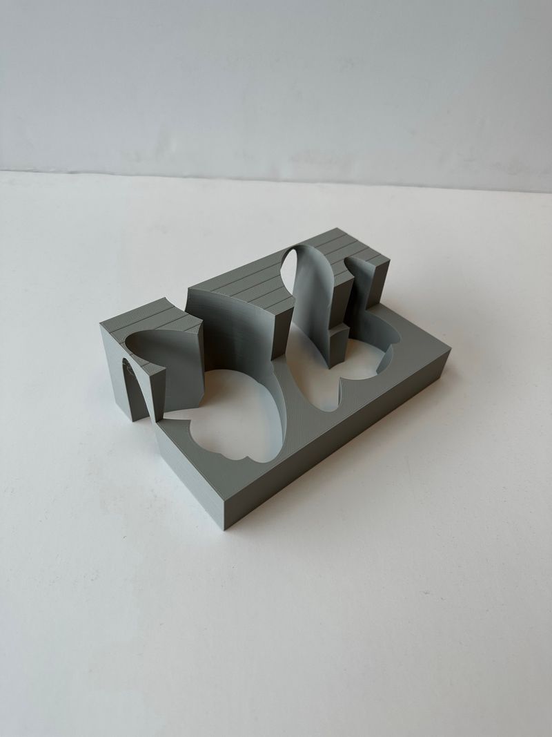 3D Printed Butterfly Relief 3