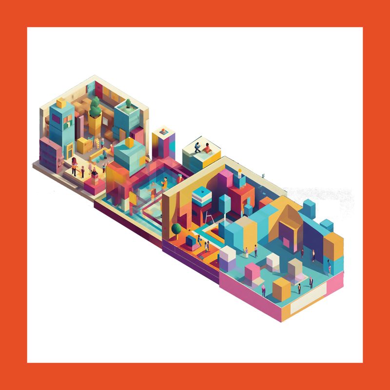 Isometric Building Cutaway