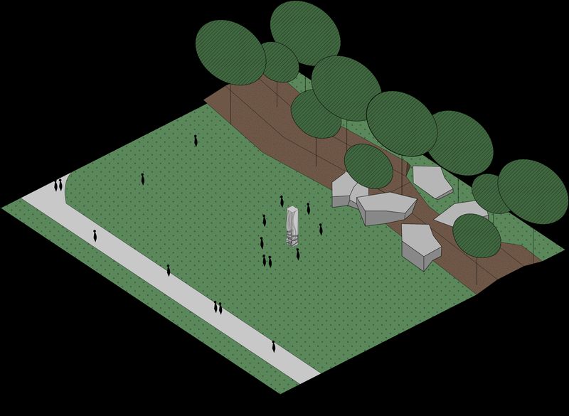 Twisted Ribbon Sculpture — Site Plan 2